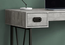 Load image into Gallery viewer, 47" Brown and Black Computer Desk With Two Drawers