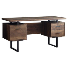 Load image into Gallery viewer, 60" Brown and Black With Three Drawers