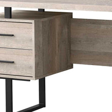 Load image into Gallery viewer, 60" Brown and Black With Three Drawers