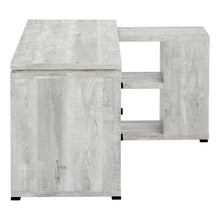 Load image into Gallery viewer, 60" Gray L Shape Computer Desk With Three Drawers