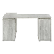 Load image into Gallery viewer, 60" Gray L Shape Computer Desk With Three Drawers