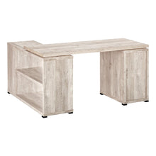 Load image into Gallery viewer, 60" Taupe L Shape Computer Desk With Three Drawers