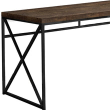 Load image into Gallery viewer, 47" Brown and Black Computer Desk