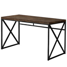 Load image into Gallery viewer, 47" Brown and Black Computer Desk