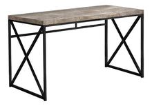 Load image into Gallery viewer, 47" Taupe and Black Computer Desk