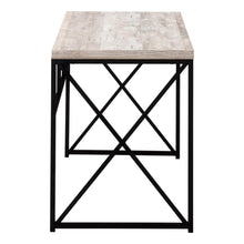 Load image into Gallery viewer, 47" Taupe and Black Computer Desk