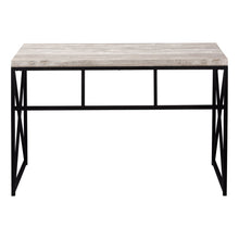 Load image into Gallery viewer, 47" Taupe and Black Computer Desk