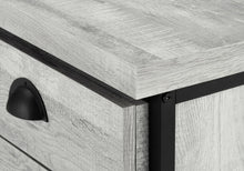 Load image into Gallery viewer, 55" Gray and Black Computer Desk With Three Drawers