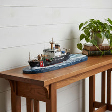 Load image into Gallery viewer, Hand Painted Model Boat (624551) - Black / White