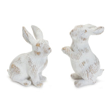 Load image into Gallery viewer, Rabbit Figurines (Set of 2) - White