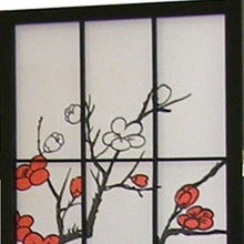 Load image into Gallery viewer, Folding Four Panel Screen Room Divider (469132) - Black / White