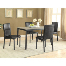 Load image into Gallery viewer, Macy - 5 Piece Dining Set - Black