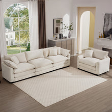 Load image into Gallery viewer, Elegant Oversized Sectional Sofa Set With Deep Seats And Flexible Layout
