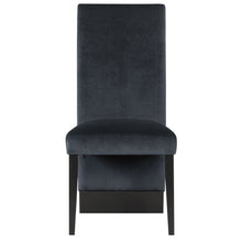 Load image into Gallery viewer, Upholstered In Velvet Dining Room Side Chairs (Set of 2) - Black