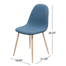 Load image into Gallery viewer, Elegant Dining Chair Set With Fabric