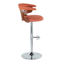 Load image into Gallery viewer, Gardenia - Mid Century Modern Adjustable Barstool With Swivel With Rounded T Footrest (Set of 2)