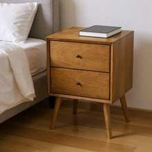 Load image into Gallery viewer, Century Modern Wood 2 Drawer Nightstand - Brown