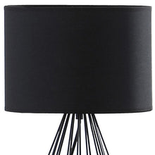 Load image into Gallery viewer, Asymmetric Cage Metal Table Lamp - Black