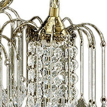 Load image into Gallery viewer, Two Tier Crystal And Brass Hanging Chandelier Light - Clear / Gold