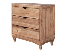 Load image into Gallery viewer, Solid Wood Three Drawer Chest - Natural