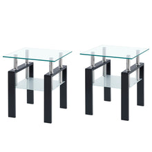 Load image into Gallery viewer, Luxury Modern Tempered Glass Coffee Table With 2 Layers