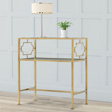 Load image into Gallery viewer, Grifton - Rectangular Glass Accent Table - Antique Gold