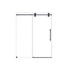Load image into Gallery viewer, Frameless Single Sliding Shower Door With Clear Tempered Glass