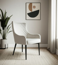 Load image into Gallery viewer, 28" Contemporary Fabric Wingback Chair - Cream