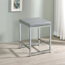 Load image into Gallery viewer, Upholstered Square Vanity Stool