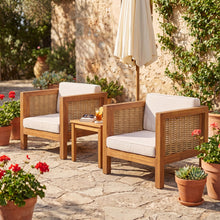 Load image into Gallery viewer, Outdoor Club Chair With Wicker Armrest