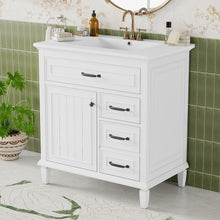 Load image into Gallery viewer, Bathroom Vanity With Sink Top, Flip Drawers, Adjustable Shelf
