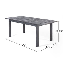 Load image into Gallery viewer, Outdoor Expandable Dining Table With Square Legs