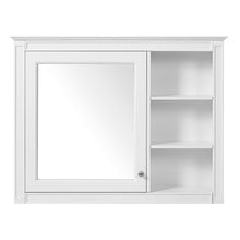 Load image into Gallery viewer, Wall Mounted Medicine Cabinet With Mirror, Adjustable Shelf - White