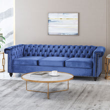 Load image into Gallery viewer, Chesterfield Style 3 Seater Sofa With Deep Button Tufting