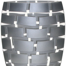 Load image into Gallery viewer, Geometric Oval Free Table Vase - Silver / Silver