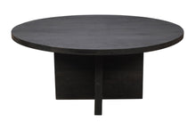 Load image into Gallery viewer, 60" Rounded Solid Wood Pedestal Base Dining Table - Gray