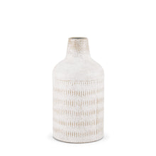 Load image into Gallery viewer, Geometric Cylinder Table Vase (608319) - Off White / Off White