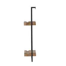 Load image into Gallery viewer, Wall Shelf With Two Shelves - Black Brown