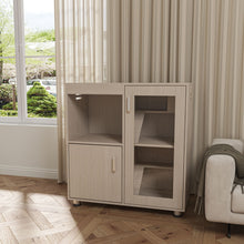 Load image into Gallery viewer, 4 Tier Hamster Cage With Acrylic Windows And Storage Cabinet