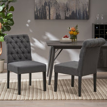 Load image into Gallery viewer, Broxton - Tuft Dining Rolltop Chairs With Button Tufted Backrest (Set of 2)