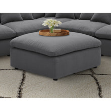 Load image into Gallery viewer, Greeley - Upholstered Square Ottoman With Cushion - Charcoal