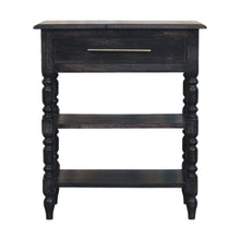 Load image into Gallery viewer, Solid Wood Wood End Table With Drawer Shelf (719330) - Brown