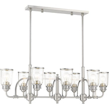 Load image into Gallery viewer, 21'' Eight Light Dimmable Chandelier With Shades - Nickel