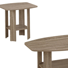 Load image into Gallery viewer, Coffee Table With Shelf (Set of 3) - Taupe