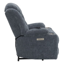 Load image into Gallery viewer, Omarion - Power Recliner With Lift, Heating & Massage - Blue Chenille