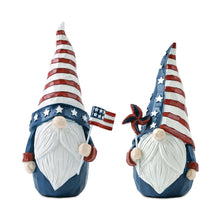 Load image into Gallery viewer, Poly Standing Gnomes (Set of 2) - Red / Red / White