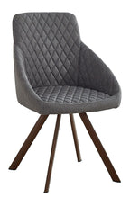 Load image into Gallery viewer, Tufted And Upholstered Fabric Dining Arm Chairs (Set of 2) - Gray