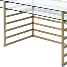 Load image into Gallery viewer, 28" Clear and Gold Glass Mirrored