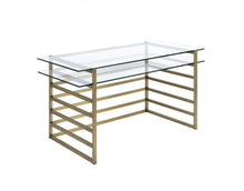 Load image into Gallery viewer, 28" Clear and Gold Glass Mirrored