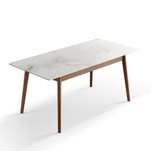 Load image into Gallery viewer, Round Corner Diagonal Leg Telescopic Table For 6 - 8 People To Meet Dining Table